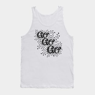 Go Go Go Black and White Tank Top